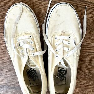 Cream Old School Vans